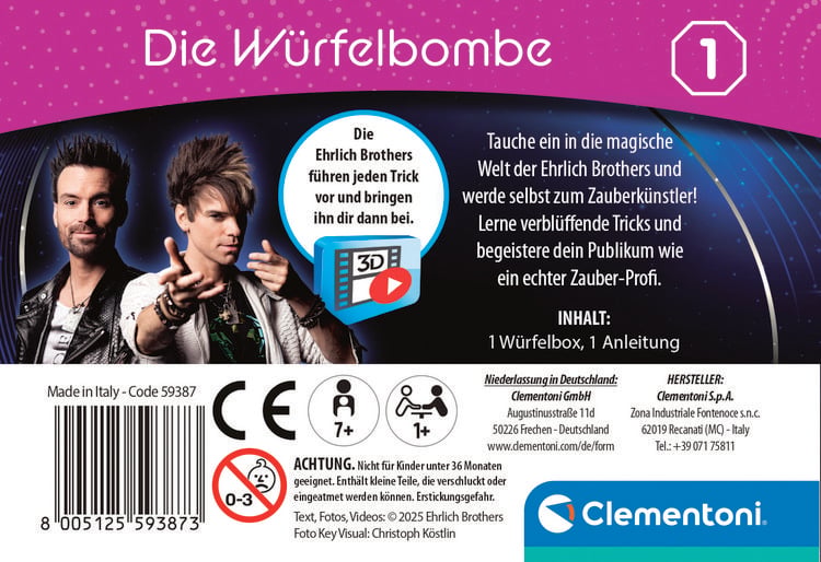 Produktbild: Zauberset Ehrlich Brothers Mini Magics Die W&uuml;rfelbombe