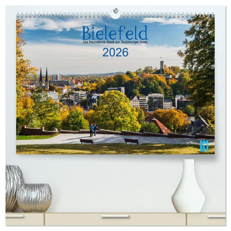 Produktbild: Bielefeld - Die freundliche Stadt am Teutoburger Wald (hochwertiger Premium Wandkalender 2026 DIN A2 quer), Kunstdruck in Hochglanz