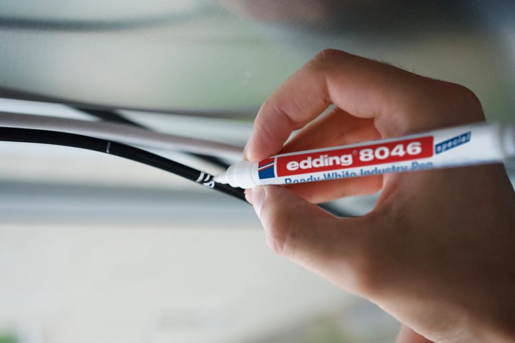 Produktbild: Edding 4-8046049 Industriemarker Wei&szlig; wasserfest: Ja