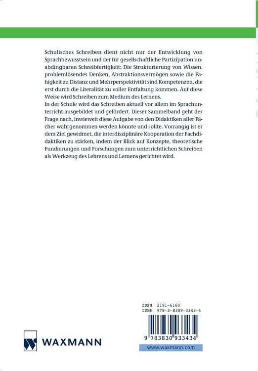 Produktbild: Schreiben als Medium des Lernens
