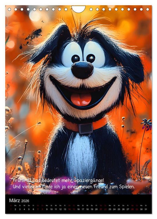 Produktbild: Good morning dog (Wandkalender 2026 DIN A4 hoch), CALVENDO Monatskalender