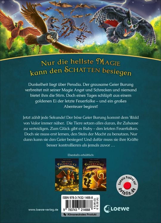 Produktbild: Der letzte Feuerfalke und die dunkle Magie (Band 6)