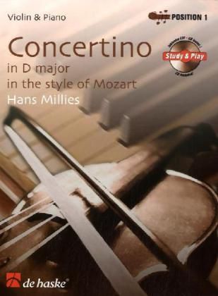 Produktbild: Concertino in D-Dur im Stil von Mozart. Concertino in D major in the style of Mozart, Violine u. Klavier, m. Audio-CD
