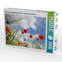 Produktbild: CALVENDO Puzzle Blick durch das Mohnfeld zum Himmel. Landschaft im Havelland. 1000 Teile Lege-Gr&ouml;&szlig;e 64 x 48 cm Foto-Puzzle Bild von Anja Frost