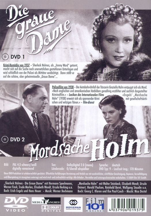 Produktbild: Sherlock Holmes, Die graue Dame & Sherlock Holmes, Mordsache Holm, 2 DVDs