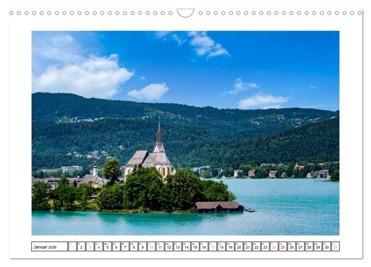 Produktbild: Rund um den W&ouml;rthersee in &Ouml;sterreich (Wandkalender 2026 DIN A3 quer), CALVENDO Monatskalender