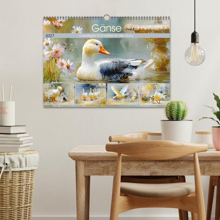 Produktbild: G&auml;nse. Geselliges Schnattern in der Natur (Wandkalender 2027 DIN A3 quer), CALVENDO Monatskalender