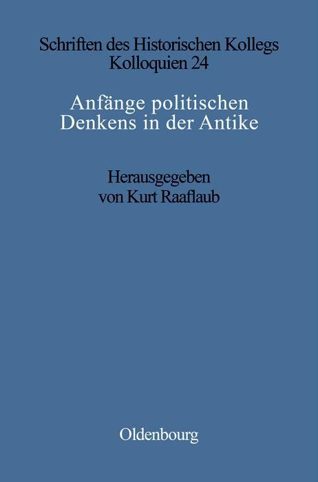 Produktbild: Anf&auml;nge politischen Denkens in der Antike