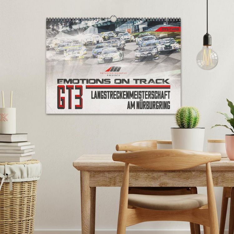 Produktbild: Emotions on Track - Langstreckenmeisterschaft am N&uuml;rburgring - GT3 (Wandkalender 2026 DIN A3 quer), CALVENDO Monatskalender