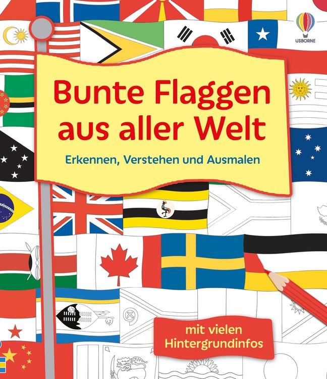 Produktbild: Bunte Flaggen aus aller Welt Erkennen, Verstehen und Ausmalen