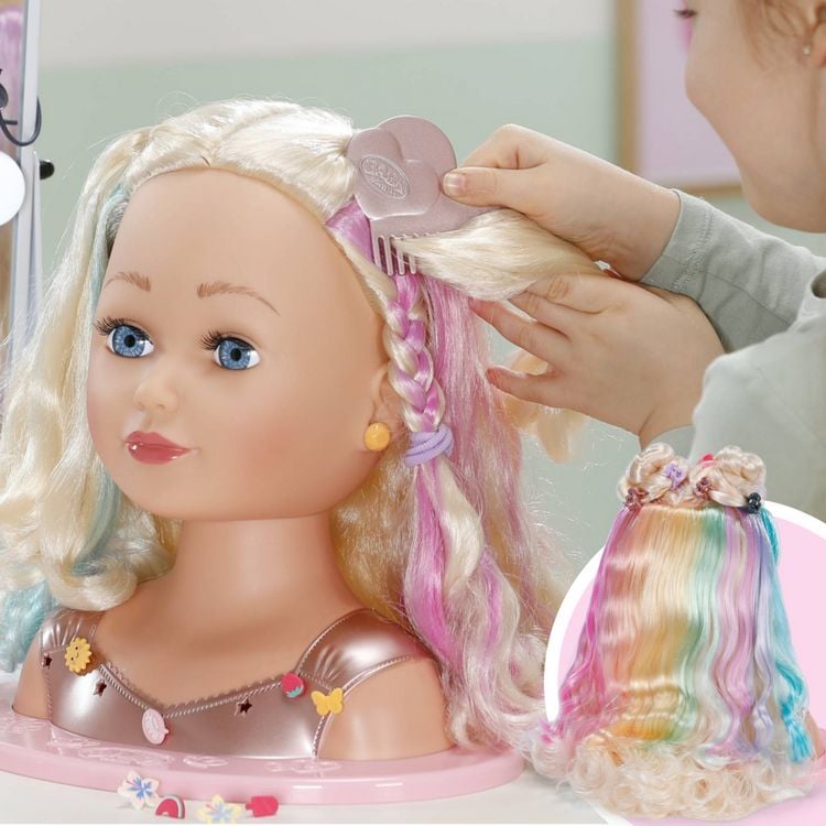 Produktbild: BABY born Stylingkopf Regenbogen