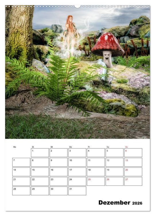 Produktbild: Im Land der imagin&auml;ren Feen (hochwertiger Premium Wandkalender 2026 DIN A2 hoch), Kunstdruck in Hochglanz