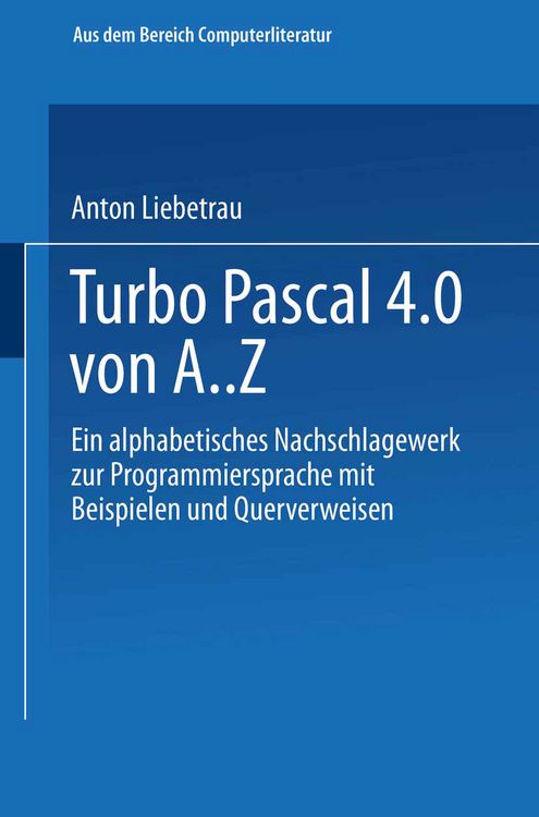 Produktbild: Turbo Pascal 4.0 von A. Z