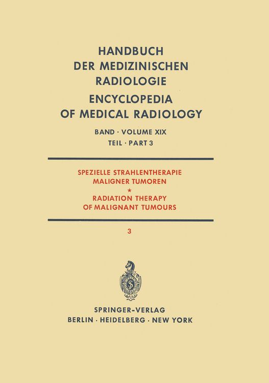 Produktbild: Spezielle Strahlentherapie Maligner Tumoren / Radiation Therapy of Malignant Tumours