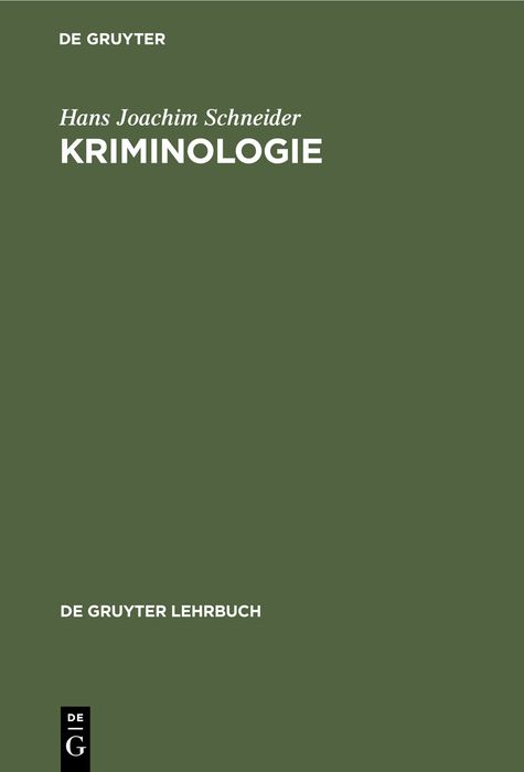Produktbild: Kriminologie