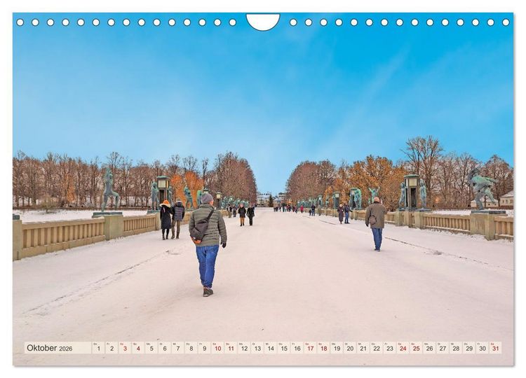 Produktbild: Winterliches Oslo (Wandkalender 2026 DIN A4 quer), CALVENDO Monatskalender