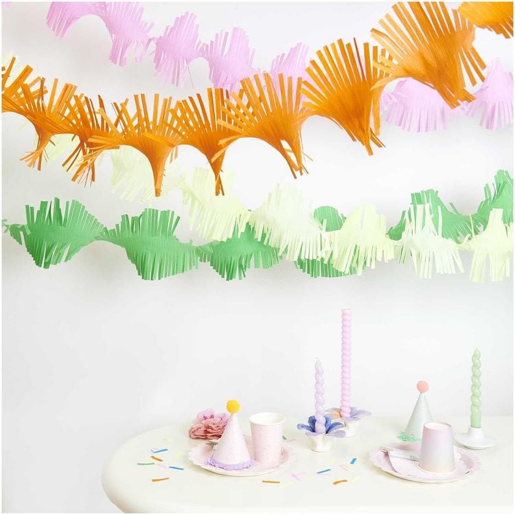 Produktbild: Krepp Girlanden, Regenbogen Klassik Mix, MIX, 7 Stk, 17,