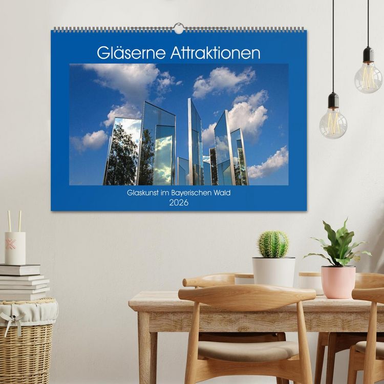 Produktbild: Gl&auml;serne Attraktionen - Glaskunst im Bayerischen Wald (Wandkalender 2026 DIN A2 quer), CALVENDO Monatskalender