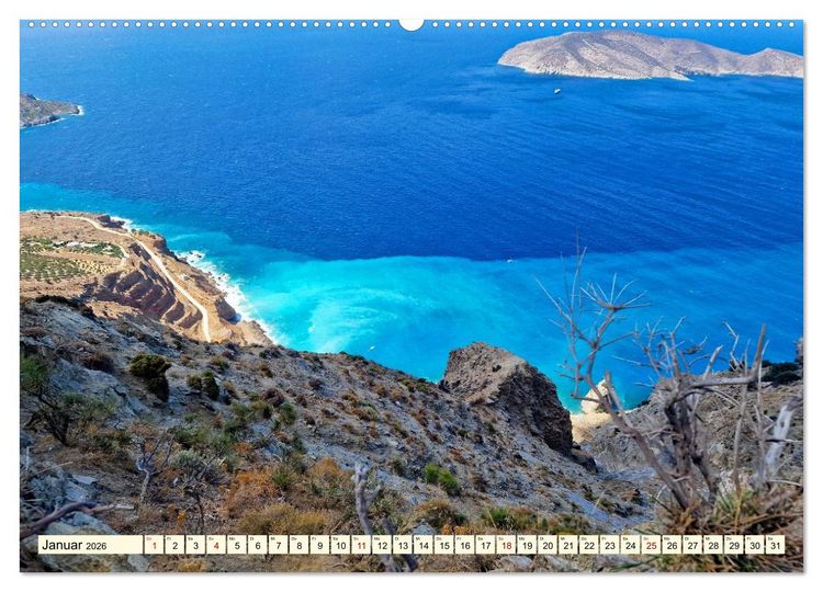 Produktbild: Gr&uuml;nde f&uuml;r Urlaub auf Kreta (hochwertiger Premium Wandkalender 2026 DIN A2 quer), Kunstdruck in Hochglanz