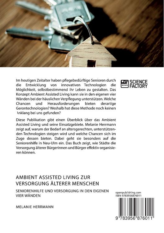 Produktbild: Ambient Assisted Living zur Versorgung &auml;lterer Menschen. Seniorenhilfe und Versorgung in den eigenen vier W&auml;nden