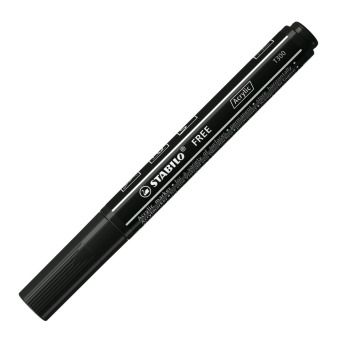 Produktbild: STABILO Acrylmarker, FREE Acrylic T300, Strichbreite 2-3 mm, schwarz
