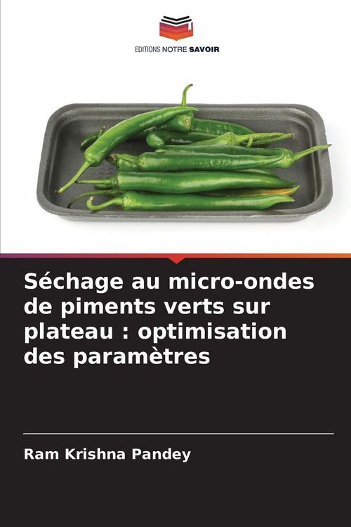 Produktbild: S&eacute;chage au micro-ondes de piments verts sur plateau : optimisation des param&egrave;tres
