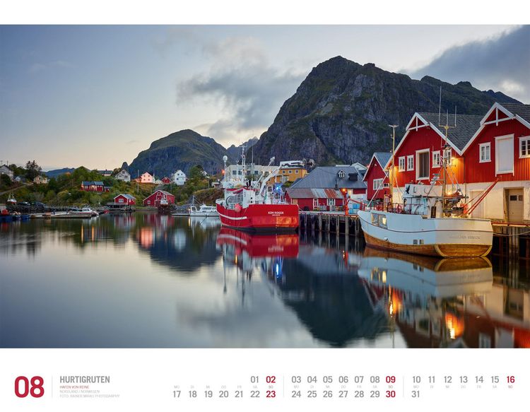 Produktbild: Hurtigruten Kalender 2026 | Unterwegs zwischen Bergen und Kirkenes
