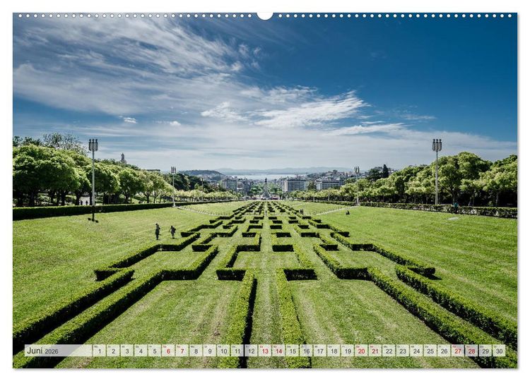 Produktbild: Lissabon Stadtansichten (hochwertiger Premium Wandkalender 2026 DIN A2 quer), Kunstdruck in Hochglanz