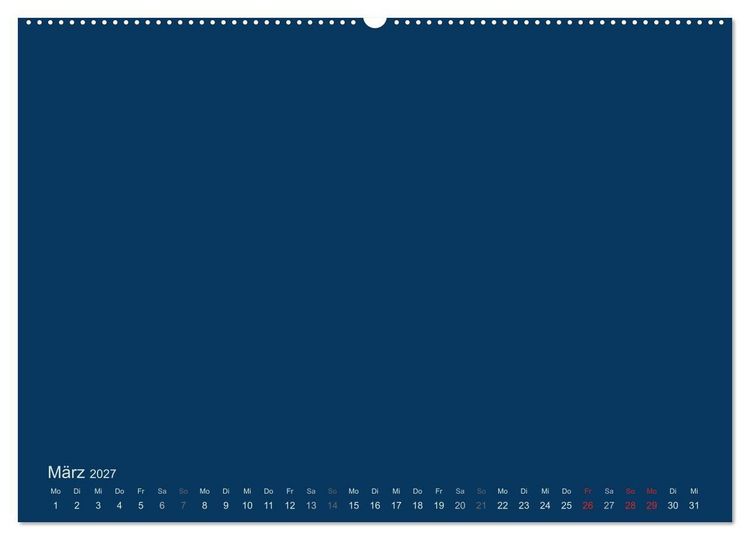 Produktbild: Bastelkalender - Dunkelblau (Wandkalender 2027 DIN A2 quer), CALVENDO Monatskalender