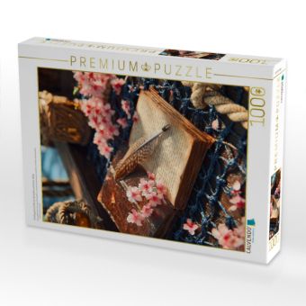 Produktbild: CALVENDO Puzzle Fr&uuml;hlingslicht trifft auf die Karte verlorener Wege | 1000 Teile Lege-Gr&ouml;&szlig;e 64x48cm Foto-Puzzle f&uuml;r gl&uuml;ckliche Stunden