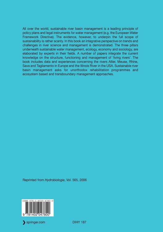 Produktbild: Living Rivers: Trends and Challenges in Science and Management