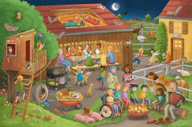 Produktbild: Mein gro&szlig;es Wimmelbuch Bauernhof