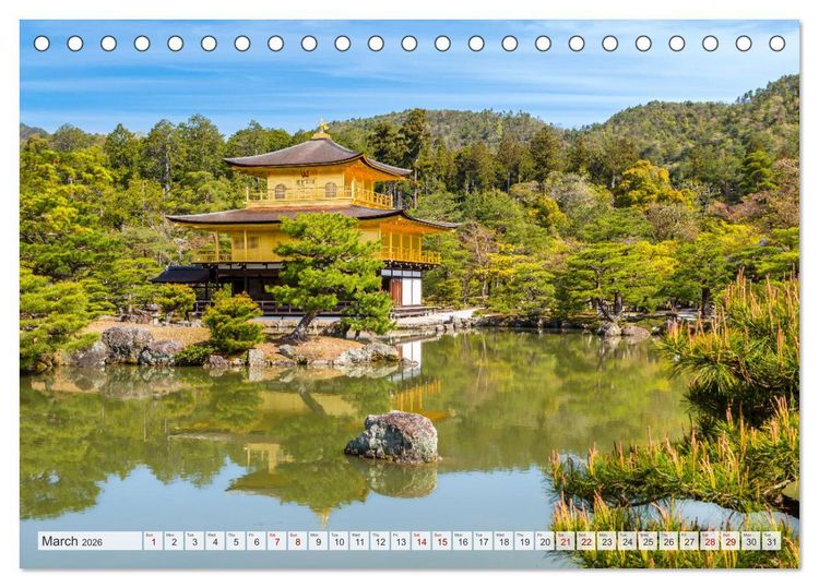 Produktbild: JAPAN Journey through time and beauty (Desk Calendar 2026 DIN A5 landscape), CALVENDO 12 Month DeskCalendar