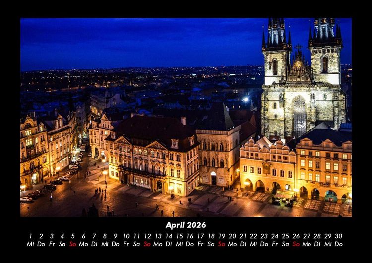 Produktbild: Prag 2026 Fotokalender DIN A3