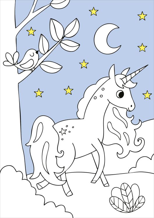 Produktbild: Zaubermalblock. Magische Muster. Einhornwelt
