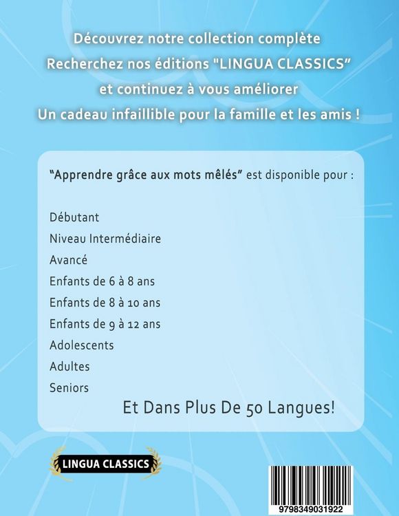 Produktbild: MOTS M&Ecirc;L&Eacute;S GROS CARACT&Egrave;RES POUR ADULTES EN RUSSE - &Eacute;DITIONS JEUX DELTA - Un Cahier de Jeux avec 2000 Mots Cach&eacute;s G&eacute;ants en GRAND FORMAT - Mots Barr&eacute;s pour Adultes et Seniors - 100 Grilles Amusantes Tous Niveaux - Livre d'Activit&eacute;