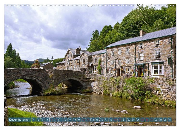 Produktbild: Herbe Sch&ouml;nheit Wales (hochwertiger Premium Wandkalender 2026 DIN A2 quer), Kunstdruck in Hochglanz