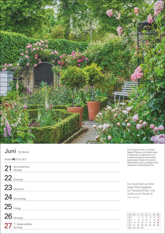 Produktbild: Gartenparadiese Wochenplaner 2027 - 53 faszinierende Fotografien