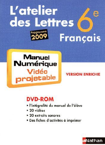 Produktbild: Francais ; 6eme ; Manuel Numerique (Edition 2009)