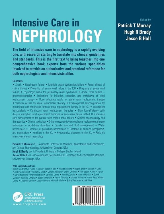 Produktbild: Intensive Care in Nephrology