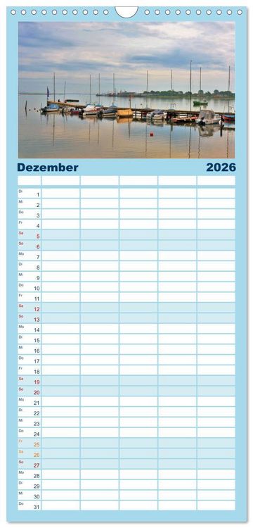 Produktbild: Familienplaner 2026 - Heiligenhafen immer wieder mit 5 Spalten (Wandkalender, 21 x 45 cm) CALVENDO