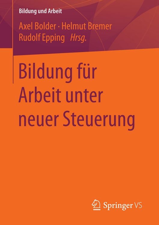 Produktbild: Bildung f&uuml;r Arbeit unter neuer Steuerung