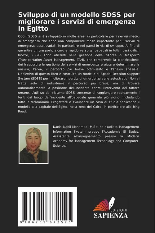 Produktbild: Sviluppo di un modello SDSS per migliorare i servizi di emergenza in Egitto