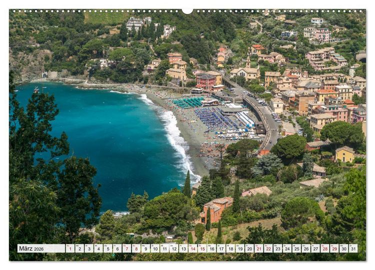 Produktbild: Die Italienische Riviera - Ligurien (hochwertiger Premium Wandkalender 2026 DIN A2 quer), Kunstdruck in Hochglanz