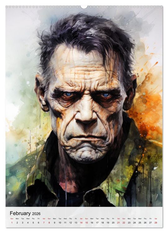 Produktbild: Novel Canvas (High Quality Premium Wall Calendar 2026 DIN A2 portrait),CALVENDO 12 Month Wall Calendar
