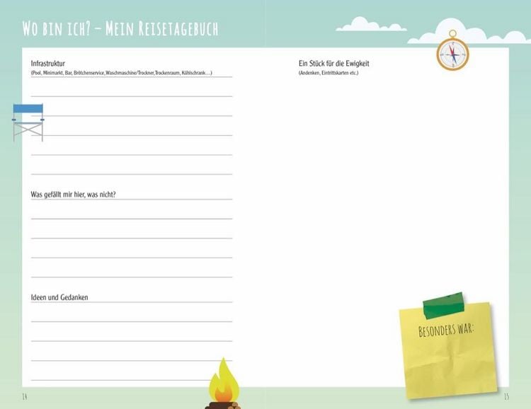 Produktbild: Unterm Himmelszelt - Mein pers&ouml;nliches Camping-Tagebuch