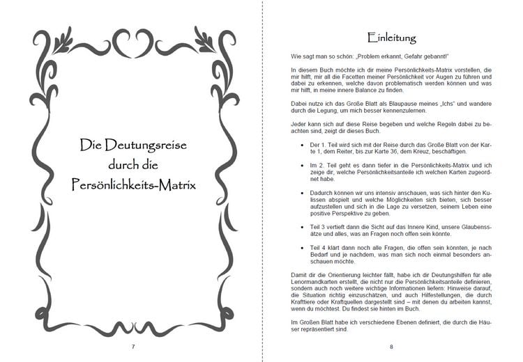 Produktbild: Die Deutung der Pers&ouml;nlichkeits-Matrix mit Lenormandkarten