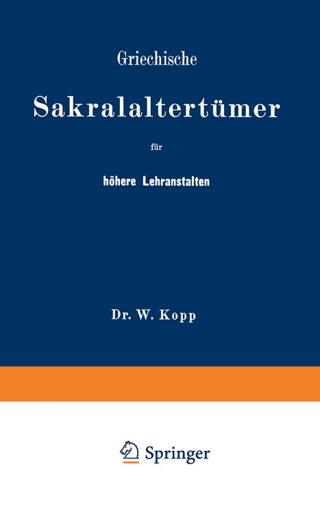 Produktbild: Griechische Sakralaltert&uuml;mer f&uuml;r h&ouml;here Lehranstalten und f&uuml;r den Selbstunterricht