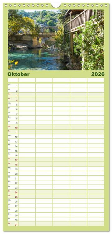 Produktbild: Familienplaner 2026 - Die S&uuml;dt&uuml;rkei entdecken mit 5 Spalten (Wandkalender, 21 x 45 cm) CALVENDO