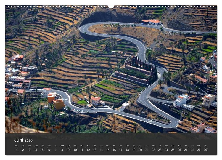 Produktbild: me gusta La Gomera (hochwertiger Premium Wandkalender 2026 DIN A2 quer), Kunstdruck in Hochglanz